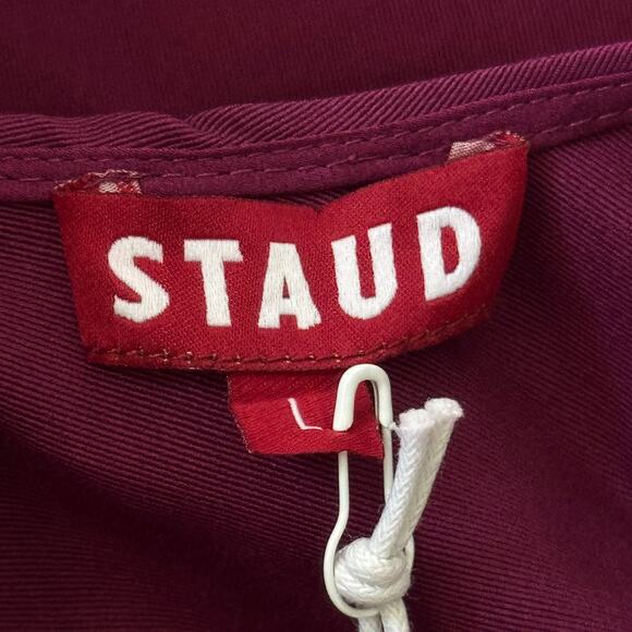 Staud‎ Ilana Mini Dress Syrah Plum Purple Size Large NWT - Picture 6 of 10